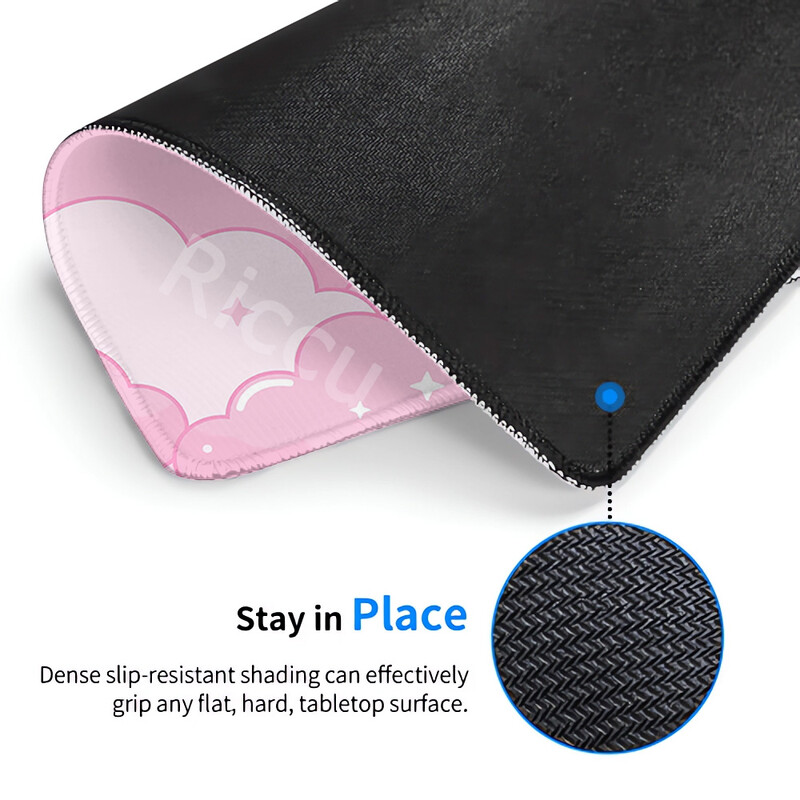 XS Pink Cloud Gamer Deskmat mic 18x22cm Mouse Pad din cauciuc Blocare margine tastatură Accesorii pentru jocuri Tapis De Souris anti-alunecare