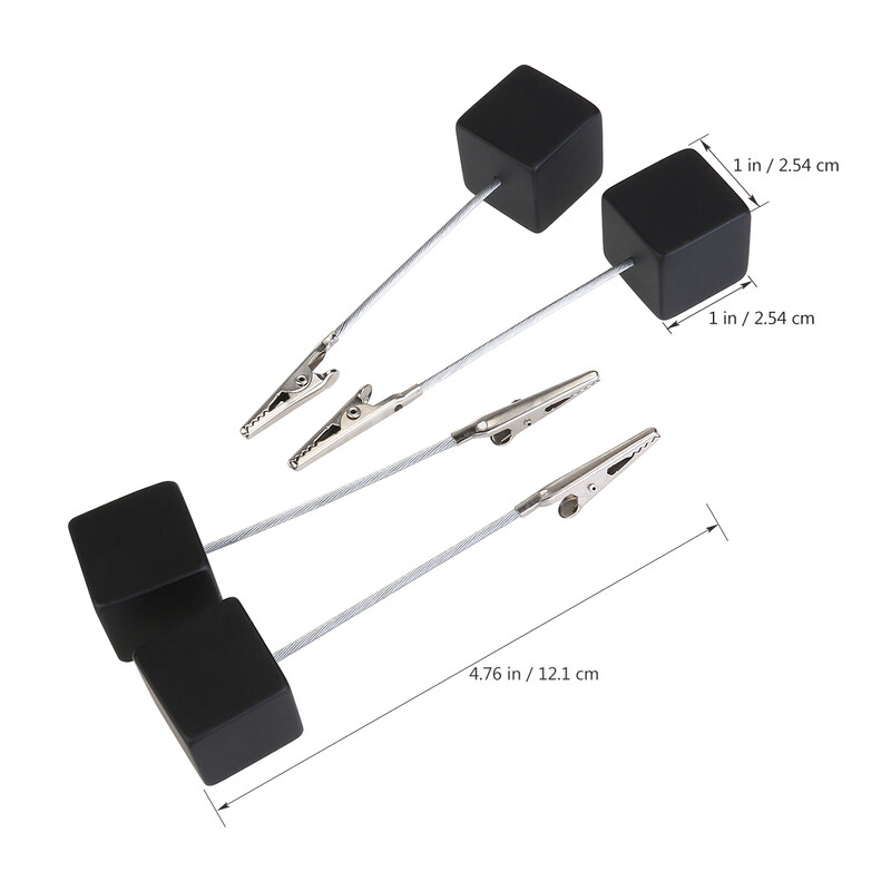 10 komada Cube Base Memo Držač za fotografije Držač za papir za bilješke Stezaljka od smole od nehrđajućeg čelika Stezaljka za dokumente za radnu površinu Krokodilska kopča