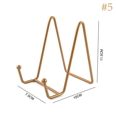 Стойка за витрини на списание Iron Art Поставка за чинии Купа Рамка за картина Фотокнига Поставка Поставка Декорация на дома Орнаменти за съхранение