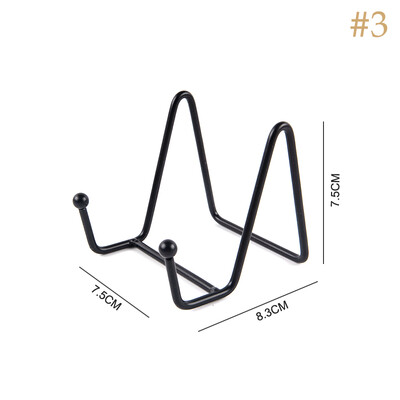 Стойка за витрини на списание Iron Art Поставка за чинии Купа Рамка за картина Фотокнига Поставка Поставка Декорация на дома Орнаменти за съхранение