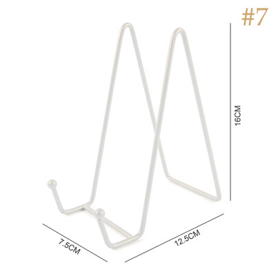 Стойка за витрини на списание Iron Art Поставка за чинии Купа Рамка за картина Фотокнига Поставка Поставка Декорация на дома Орнаменти за съхранение