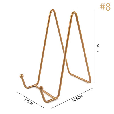 Стойка за витрини на списание Iron Art Поставка за чинии Купа Рамка за картина Фотокнига Поставка Поставка Декорация на дома Орнаменти за съхранение
