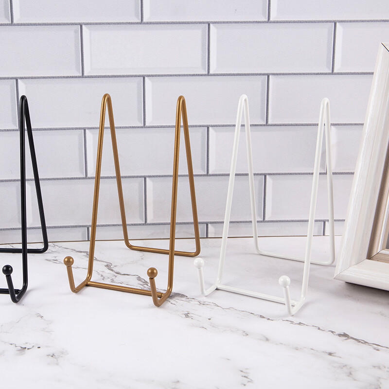 Стойка за витрини на списание Iron Art Поставка за чинии Купа Рамка за картина Фотокнига Поставка Поставка Декорация на дома Орнаменти за съхранение