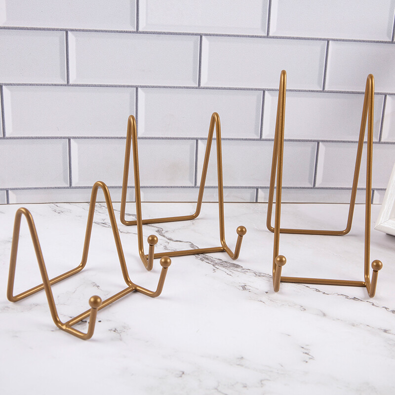 Стойка за витрини на списание Iron Art Поставка за чинии Купа Рамка за картина Фотокнига Поставка Поставка Декорация на дома Орнаменти за съхранение