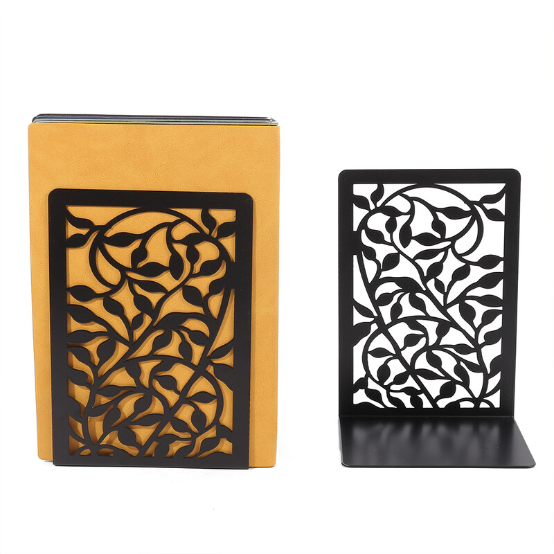 Shadow Trees Leafs Книгодържатели Кухи метални модни настолни орнаменти Органайзер за файлове Рафт за книги Creative Office Studyroom Decoration