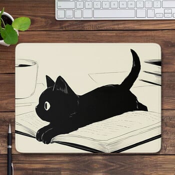 Green Desk Mat Nature Mouse Pad Cute Cats Small Mouse pad Αξεσουάρ τυχερών παιχνιδιών Πληκτρολόγιο Mat Kawaii Mousepad Aesthetic Computer Pad