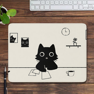 Covoraș verde de birou Nature Mouse Pad Pisici drăguțe Tampă mică Accesorii pentru jocuri Covoraș pentru tastatură Kawaii Mousepad Tampă estetică pentru computer