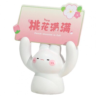 Suport foto Clip pentru note Suport pentru note pentru mesaje Mini dimensiune Desktop Statuie din rășină cu animale de desene animate adorabile în formă creativă
