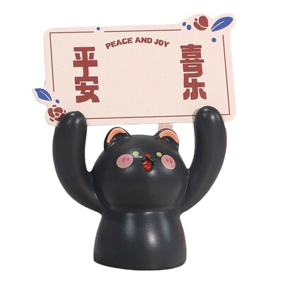 Suport foto Clip pentru note Suport pentru note pentru mesaje Mini dimensiune Desktop Statuie din rășină cu animale de desene animate adorabile în formă creativă