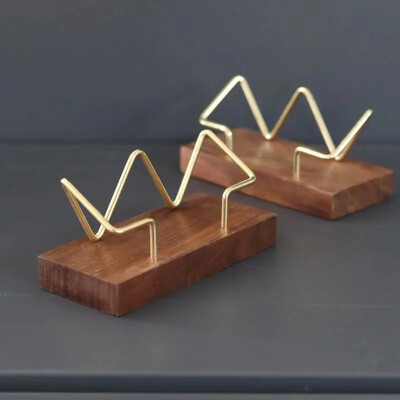 Кутия за визитки Дървена поставка за визитки Бюро Офис Декорация Кутия за карти Аксесоари за работно бюро в училище