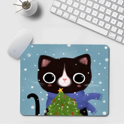 Podloga za miš Black Cat Mali ured Podloga za računalni stol Stolna tipkovnica Velika podloga za miša Jastuk za prijenosno računalo Neklizajuća podloga za stol Dekoracija doma