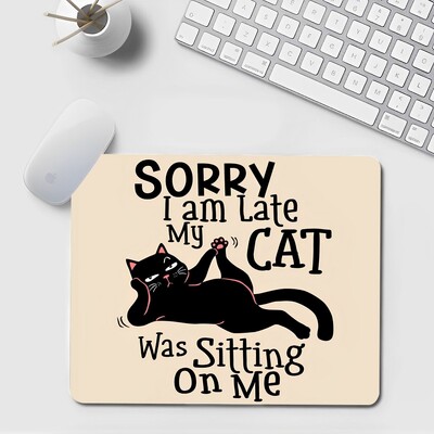 Podloga za miš Black Cat Mali ured Podloga za računalni stol Stolna tipkovnica Velika podloga za miša Jastuk za prijenosno računalo Neklizajuća podloga za stol Dekoracija doma