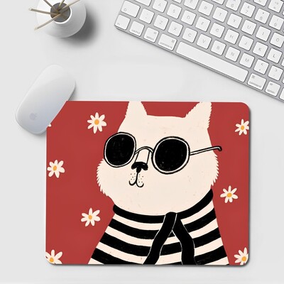 Podloga za miš Black Cat Mali ured Podloga za računalni stol Stolna tipkovnica Velika podloga za miša Jastuk za prijenosno računalo Neklizajuća podloga za stol Dekoracija doma