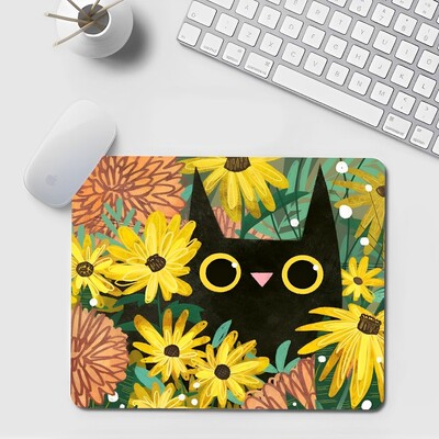 Podloga za miš Black Cat Mali ured Podloga za računalni stol Stolna tipkovnica Velika podloga za miša Jastuk za prijenosno računalo Neklizajuća podloga za stol Dekoracija doma