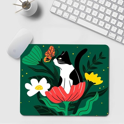 Podloga za miš Black Cat Mali ured Podloga za računalni stol Stolna tipkovnica Velika podloga za miša Jastuk za prijenosno računalo Neklizajuća podloga za stol Dekoracija doma