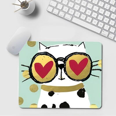 Podloga za miš Black Cat Mali ured Podloga za računalni stol Stolna tipkovnica Velika podloga za miša Jastuk za prijenosno računalo Neklizajuća podloga za stol Dekoracija doma