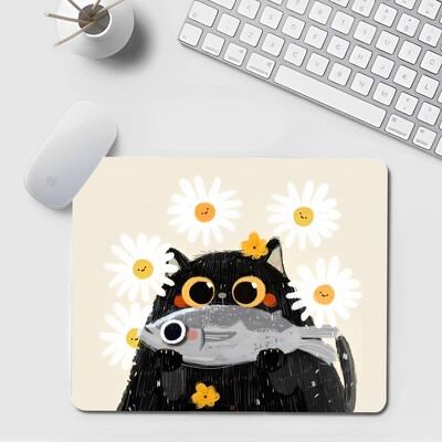 Podloga za miš Black Cat Mali ured Podloga za računalni stol Stolna tipkovnica Velika podloga za miša Jastuk za prijenosno računalo Neklizajuća podloga za stol Dekoracija doma