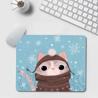 Podloga za miš Black Cat Mali ured Podloga za računalni stol Stolna tipkovnica Velika podloga za miša Jastuk za prijenosno računalo Neklizajuća podloga za stol Dekoracija doma