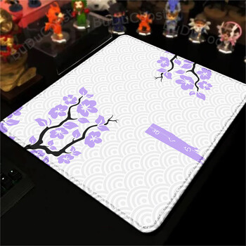 Mousepad τυχερών παιχνιδιών Ροζ Sakura Επιτραπέζιο μαξιλαράκι Φορητό μικρό αντιολισθητικό στρώμα Mausepad από φυσικό καουτσούκ Σχέδιο επιφάνειας εργασίας για δώρο Χαριτωμένο χαλί