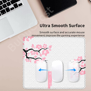 Mousepad τυχερών παιχνιδιών Ροζ Sakura Επιτραπέζιο μαξιλαράκι Φορητό μικρό αντιολισθητικό στρώμα Mausepad από φυσικό καουτσούκ Σχέδιο επιφάνειας εργασίας για δώρο Χαριτωμένο χαλί