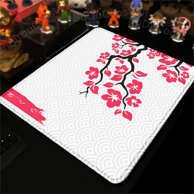 Tampă mouse-uri pentru gaming Tampă de masă Sakura roz, portabilă, mică, anti-alunecare, covoraș din cauciuc natural, covoraș de birou, design pentru cadou, covor drăguț