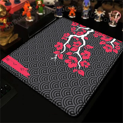 Tampă mouse-uri pentru gaming Tampă de masă Sakura roz, portabilă, mică, anti-alunecare, covoraș din cauciuc natural, covoraș de birou, design pentru cadou, covor drăguț