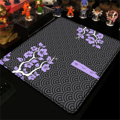 Tampă mouse-uri pentru gaming Tampă de masă Sakura roz, portabilă, mică, anti-alunecare, covoraș din cauciuc natural, covoraș de birou, design pentru cadou, covor drăguț
