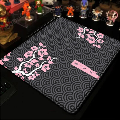 Tampă mouse-uri pentru gaming Tampă de masă Sakura roz, portabilă, mică, anti-alunecare, covoraș din cauciuc natural, covoraș de birou, design pentru cadou, covor drăguț