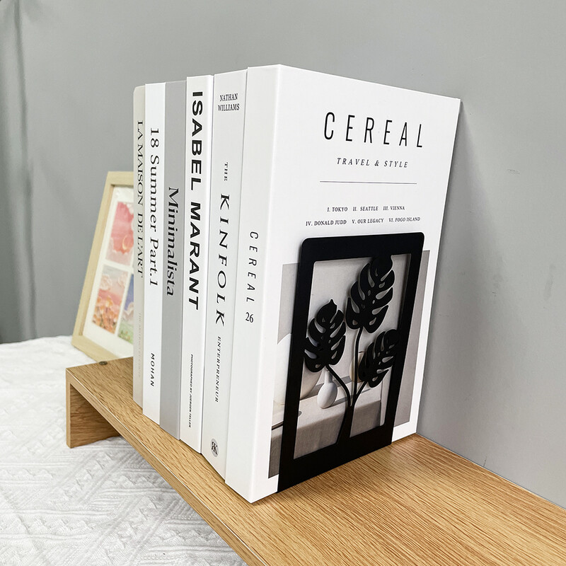 Završci za knjige s botaničkim uzorkom za ljubitelje knjiga Metalni držači za knjige u obliku slova L za teške uvjete organiziranja knjiga Stalci za knjige za muškarce Žene