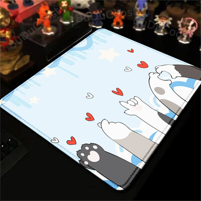 Cute Cat Paw Mouse Pad 18X22cm Cartoon ESports Game Tastatură Mouse Pad XS Kawaii Anti-alunecare Blocare Edge Deskmat Covor de dimensiuni mici