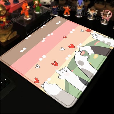 Cute Cat Paw Mouse Pad 18X22cm Cartoon ESports Game Tastatură Mouse Pad XS Kawaii Anti-alunecare Blocare Edge Deskmat Covor de dimensiuni mici