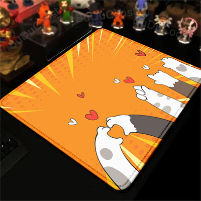 Cute Cat Paw Mouse Pad 18X22cm Cartoon ESports Game Tastatură Mouse Pad XS Kawaii Anti-alunecare Blocare Edge Deskmat Covor de dimensiuni mici