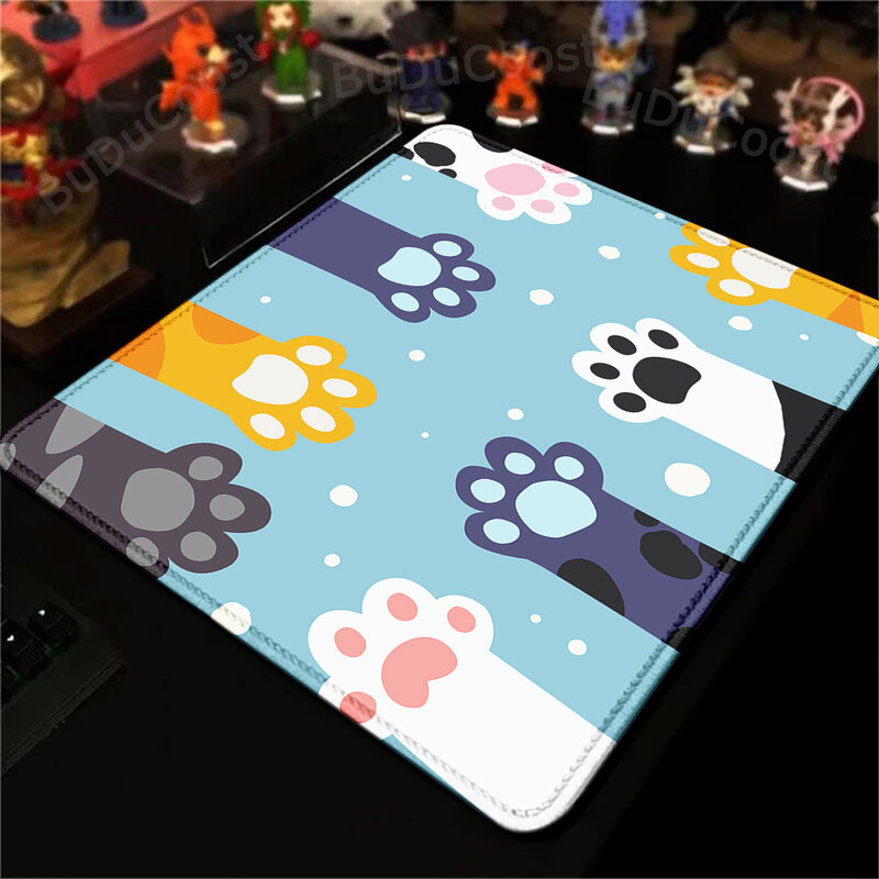 Cute Cat Paw Mouse Pad 18X22cm Cartoon ESports Game Tastatură Mouse Pad XS Kawaii Anti-alunecare Blocare Edge Deskmat Covor de dimensiuni mici