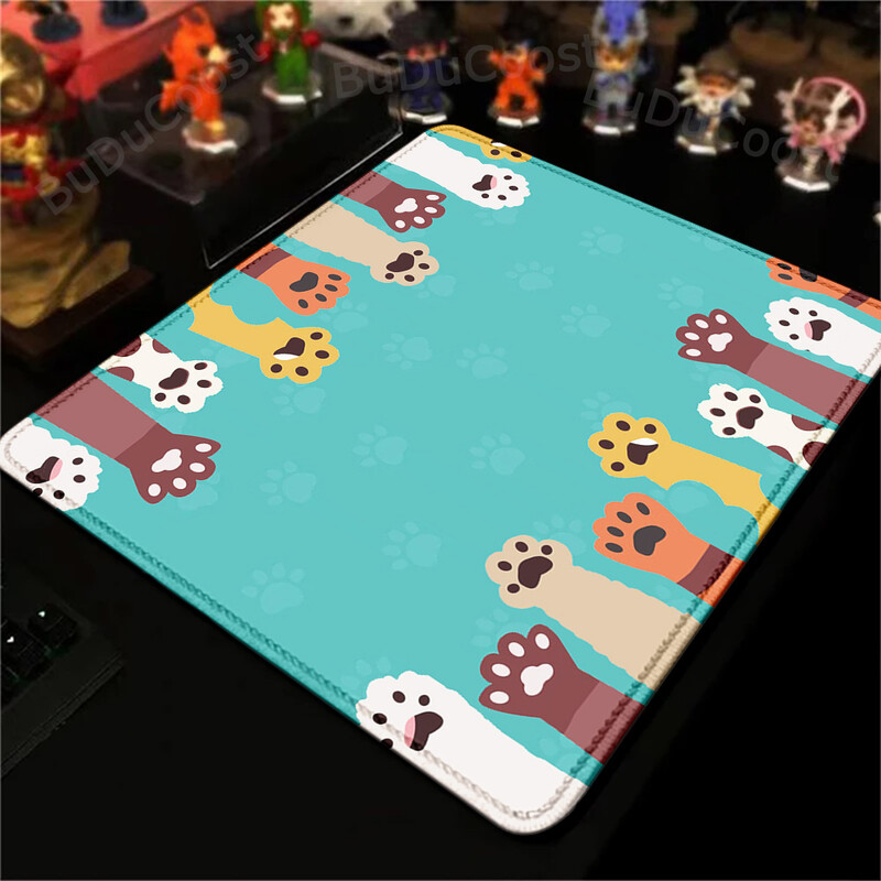 Cute Cat Paw Mouse Pad 18X22cm Cartoon ESports Game Tastatură Mouse Pad XS Kawaii Anti-alunecare Blocare Edge Deskmat Covor de dimensiuni mici