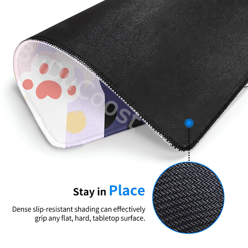 Cute Cat Paw Mouse Pad 18X22cm Cartoon ESports Game Tastatură Mouse Pad XS Kawaii Anti-alunecare Blocare Edge Deskmat Covor de dimensiuni mici