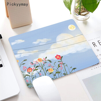 Ροζ Mouse Pad Small Kawaii Mousepad Πληκτρολόγιο Τραπέζι γραφείου Χαλί από καουτσούκ PC Χαριτωμένα αξεσουάρ Υπολογιστής Mause Mat Ματ για φορητό υπολογιστή 