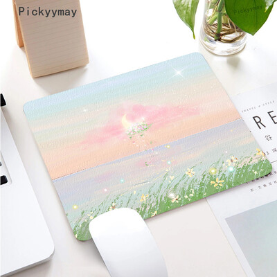 Ružičasta podloga za miša Mala Kawaii podloga za miša Tipkovnica Uredski stol Tepih Gumeni PC Slatki dodaci Računalna podloga Mause Podloga za prijenosno računalo Podloga za stol 