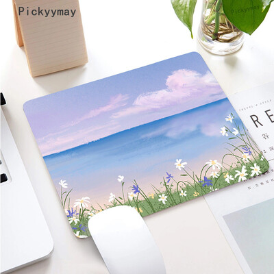 Ružičasta podloga za miša Mala Kawaii podloga za miša Tipkovnica Uredski stol Tepih Gumeni PC Slatki dodaci Računalna podloga Mause Podloga za prijenosno računalo Podloga za stol 