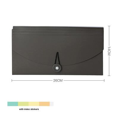 B5 Pungi PP File Depozitare Folder Multifuncțional 13 Grile Dosare Expansive Organizator Documente De Călătorie cu Autocolante 6 Culori