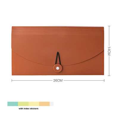 B5 Pungi PP File Depozitare Folder Multifuncțional 13 Grile Dosare Expansive Organizator Documente De Călătorie cu Autocolante 6 Culori