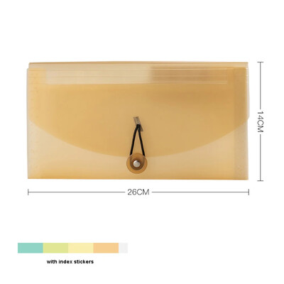 B5 Pungi PP File Depozitare Folder Multifuncțional 13 Grile Dosare Expansive Organizator Documente De Călătorie cu Autocolante 6 Culori