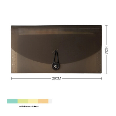 B5 Pungi PP File Depozitare Folder Multifuncțional 13 Grile Dosare Expansive Organizator Documente De Călătorie cu Autocolante 6 Culori