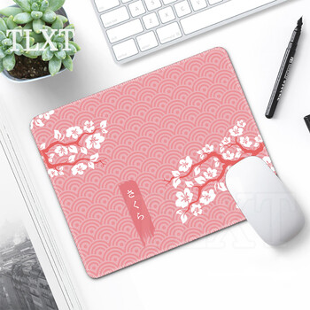 Ροζ Mouse Pad Sakura Mousepads Cute Small Mousepad Home Mouse Mat Πληκτρολόγιο Mat Επιφάνεια εργασίας για φορητό υπολογιστή 20x25cm