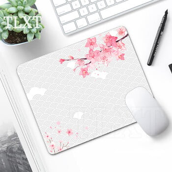 Ροζ Mouse Pad Sakura Mousepads Cute Small Mousepad Home Mouse Mat Πληκτρολόγιο Mat Επιφάνεια εργασίας για φορητό υπολογιστή 20x25cm