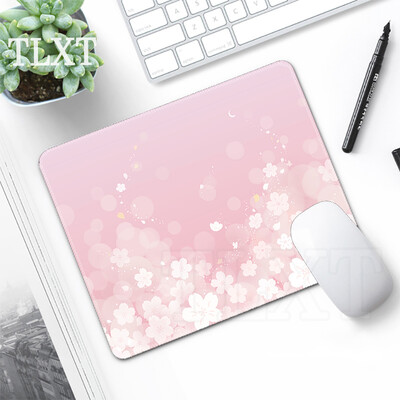 Tampă de mouse roz Tampoane de mouse Sakura Tampă de mouse drăguță și mică Covoraș de mouse de acasă Covor de tastatură Tampoane de birou pentru computer, laptop 20x25cm