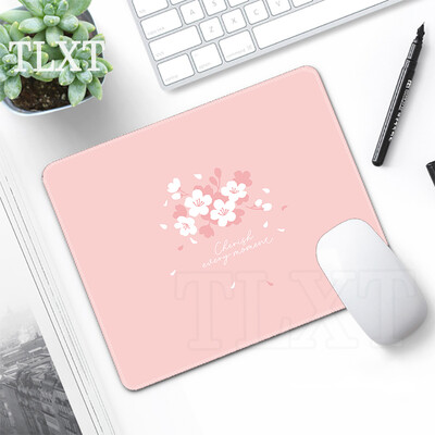 Tampă de mouse roz Tampoane de mouse Sakura Tampă de mouse drăguță și mică Covoraș de mouse de acasă Covor de tastatură Tampoane de birou pentru computer, laptop 20x25cm