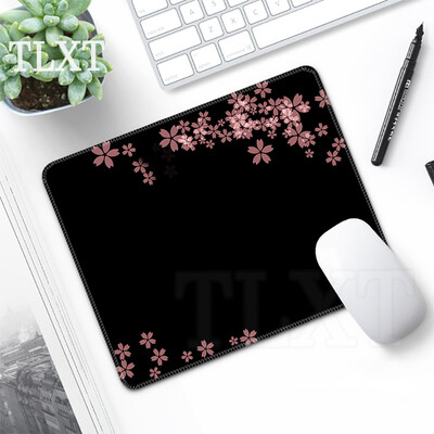 Tampă de mouse roz Tampoane de mouse Sakura Tampă de mouse drăguță și mică Covoraș de mouse de acasă Covor de tastatură Tampoane de birou pentru computer, laptop 20x25cm