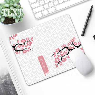 Tampă de mouse roz Tampoane de mouse Sakura Tampă de mouse drăguță și mică Covoraș de mouse de acasă Covor de tastatură Tampoane de birou pentru computer, laptop 20x25cm
