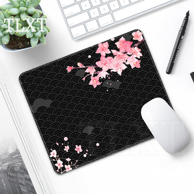 Tampă de mouse roz Tampoane de mouse Sakura Tampă de mouse drăguță și mică Covoraș de mouse de acasă Covor de tastatură Tampoane de birou pentru computer, laptop 20x25cm