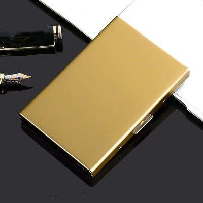 Метален мъжки държач за кредитна карта Орган Id Съхранение Контейнер за монети Чанта за мобилен телефон Бизнес портмоне Портфейл за пари